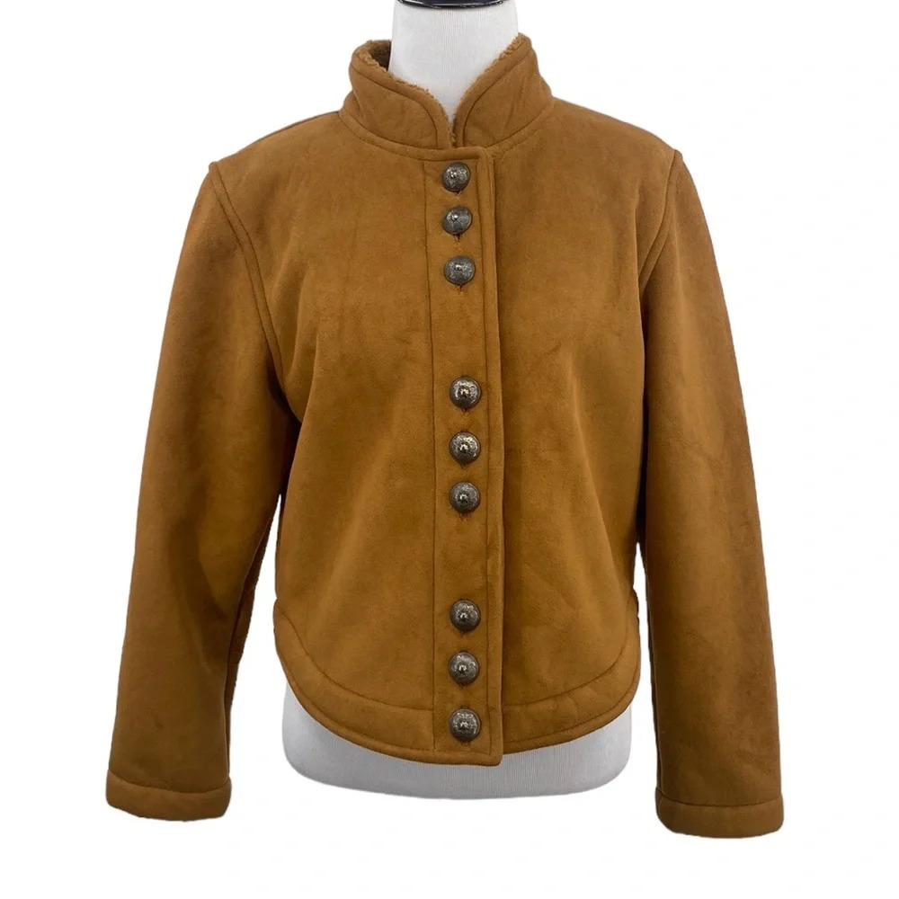 Country Clothing Cheyenne Collection Faux Suede Coat Jacket Womens Size Medium